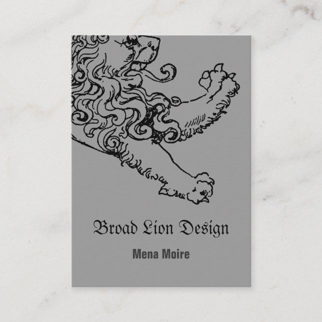 Stepping Lion Wide Card (Front)