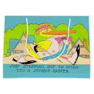 stepping out for Easter Large Gift Bag