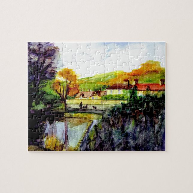 Stepping Stones at Rothbury Jigsaw puzzle (Horizontal)