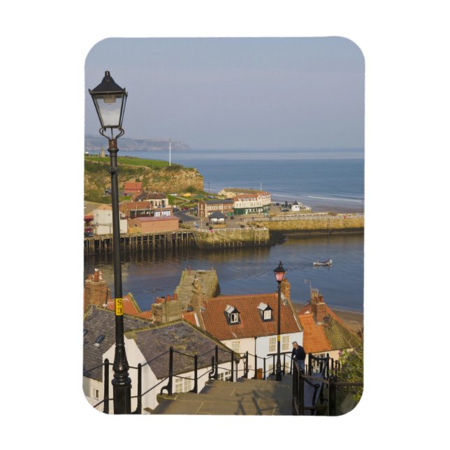 Steps leading down to the harbour, Whitby, North Magnet (Vertical)