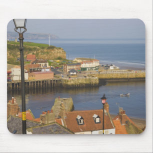 Steps leading down to the harbour, Whitby, North Mouse Pad