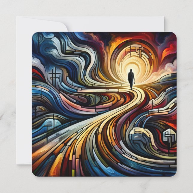 “Steps of Faith” Greeting Card (Front)