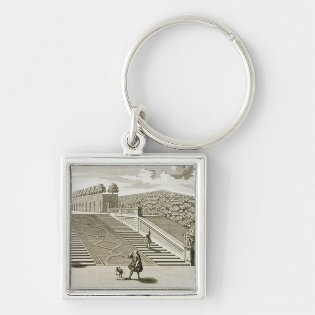 Steps to the garden terrace, Belvedere Palace, Vie Key Ring (Front)