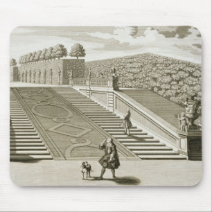 Steps to the garden terrace, Belvedere Palace, Vie Mouse Pad