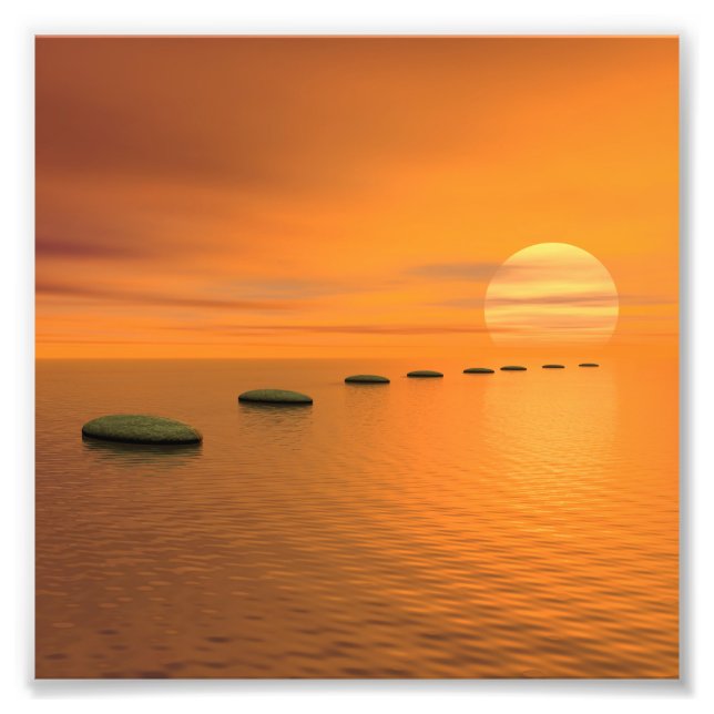 Steps to the sun photo print (Front)