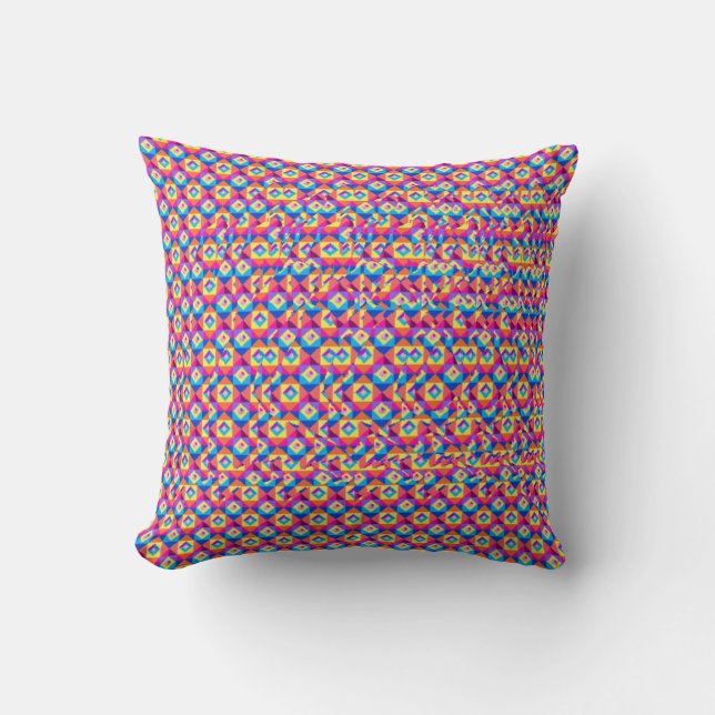 Stereogram Heart Hands design Cushion (Front)