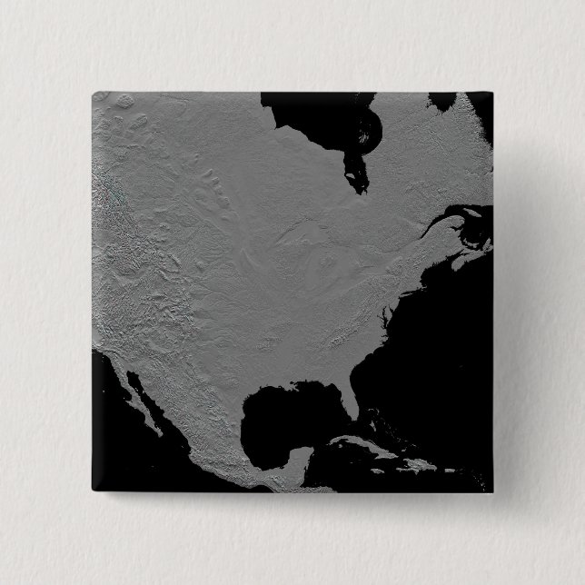 Stereoscopic view of North America 2 15 Cm Square Badge (Front)
