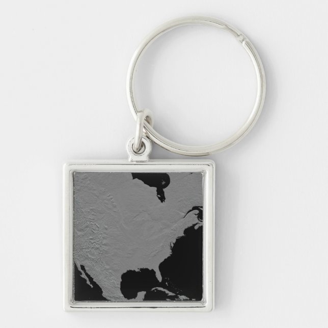 Stereoscopic view of North America 2 Key Ring (Front)