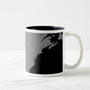 Stereoscopic view of North America 2 Two-Tone Coffee Mug