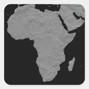 Stereoscopic view of North America Square Sticker