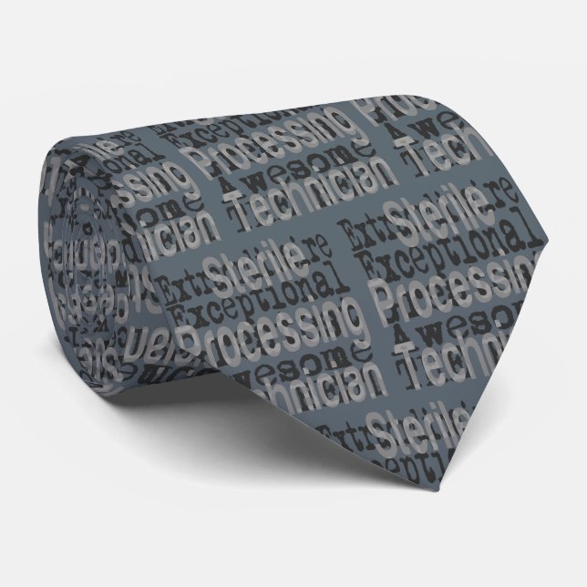 Sterile Processing Technician Extraordinaire Tie (Rolled)
