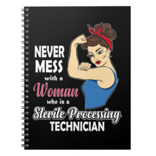 Sterile Processing Technician Gift Women Autoclave Notebook