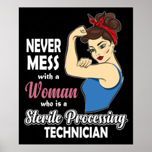 Sterile Processing Technician Gift Women Autoclave Poster