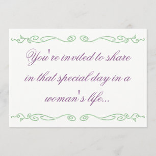 Sterilisation Party Invitations