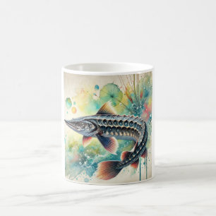 Sterlet Sturgeon 060824AREF147 - Watercolor Coffee Mug