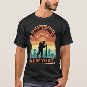 Sterling Forest State Park New York Retro Hiking T-Shirt