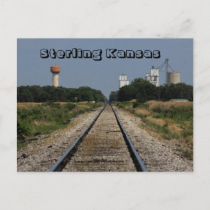 Sterling Kansas West of town POST CARD