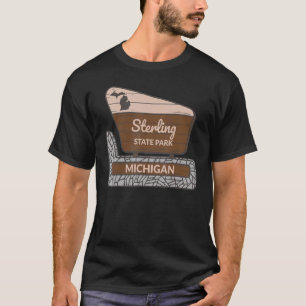 Sterling State Park Michigan MI Welcome Sign Vacat T-Shirt