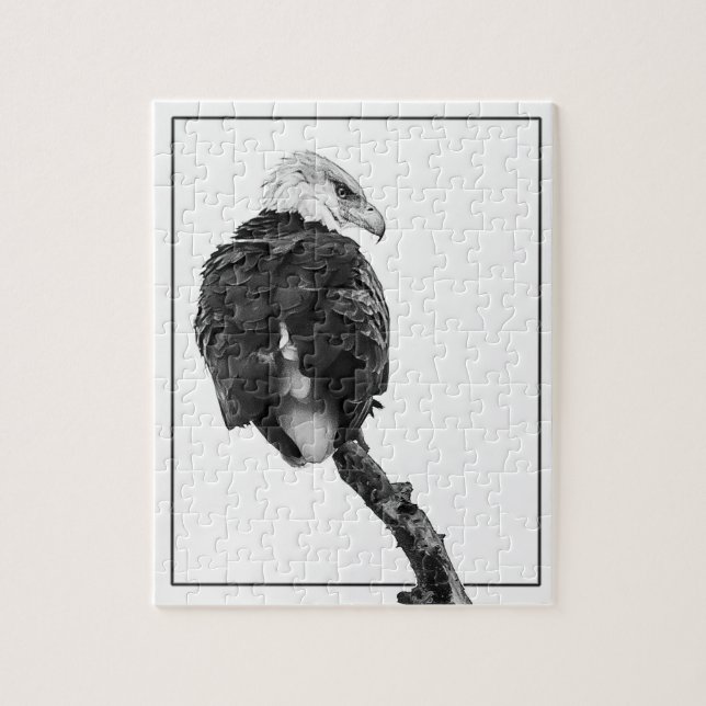 Stern Bald Eagle Jigsaw Puzzle (Vertical)