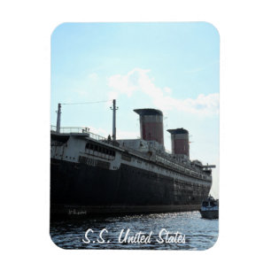 Stern View of S.S. United States Magnet