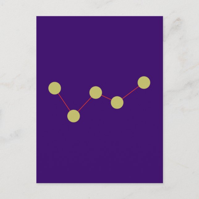 Sternbild Kassiopeia constellation Postcard (Front)