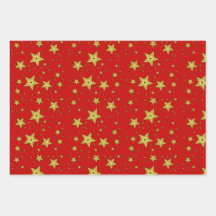 Sterne auf rotem Untergrund