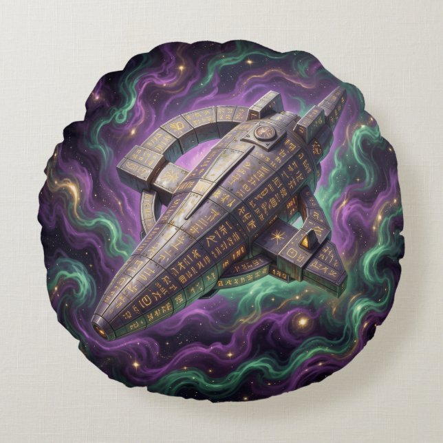 Sternenpfad – Reise durch das Universum´12 Round Cushion (Front)