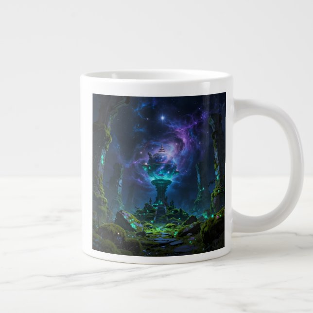 Sternenpfad – Reise durch das Universum Large Coffee Mug (Right)