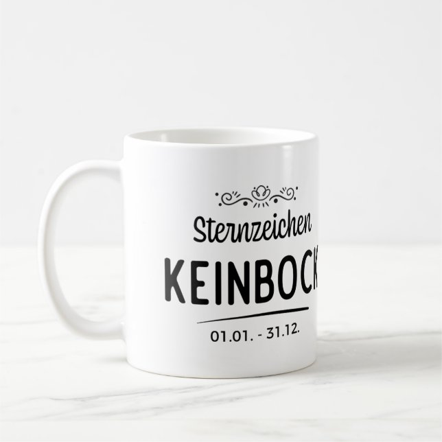 Sternzeichen kein Bock lustige geschenkidee  Coffee Mug (Left)