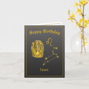 Sternzeichen Löwe - Card