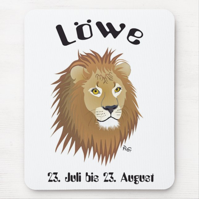 Sternzeichen Löwe Mauspad Mouse Pad (Front)