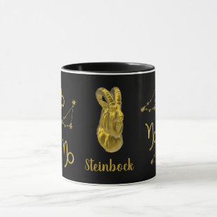 Sternzeichen Steinbock, gold - Mug