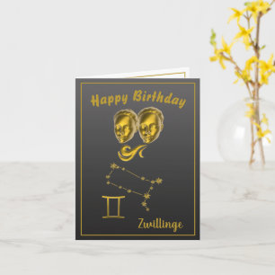 Sternzeichen Zwillinge - Card