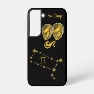 Sternzeichen Zwillinge, gold - Samsung Galaxy Case