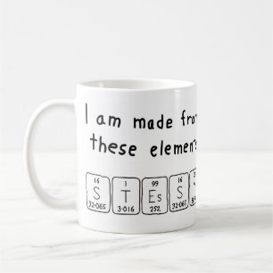 Stessy periodic table name mug