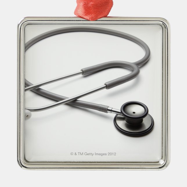 Stethoscope 4 metal ornament (Front)