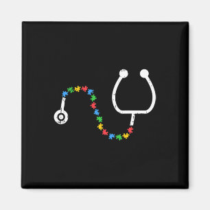 Stethoscope Autism Awareness Medical Rn Nurse Doct Magnet