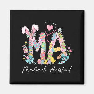 Stethoscope bunny ears ma medical assistant easter magnet