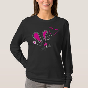 Stethoscope Bunny Nurse Doctor Egg Ears Funny East T-Shirt