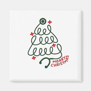Stethoscope Christmas Tree Lights Nursing Scrubs Magnet