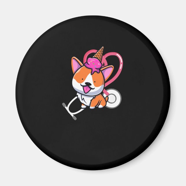 Stethoscope Cute Magnet (Front)