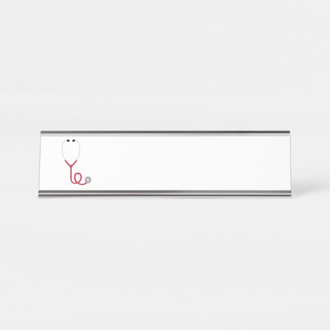 Stethoscope Desk Name Plate (Front)