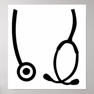 Stethoscope doctor poster