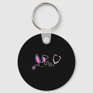 Stethoscope Easter Bunny Nurse Doctor Egg Ears Key Ring