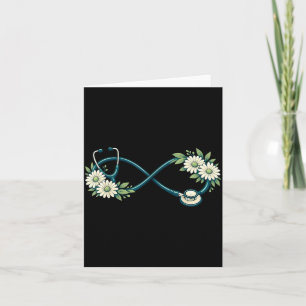 Stethoscope ER Registered RN Nurse Infinity Symbol Card