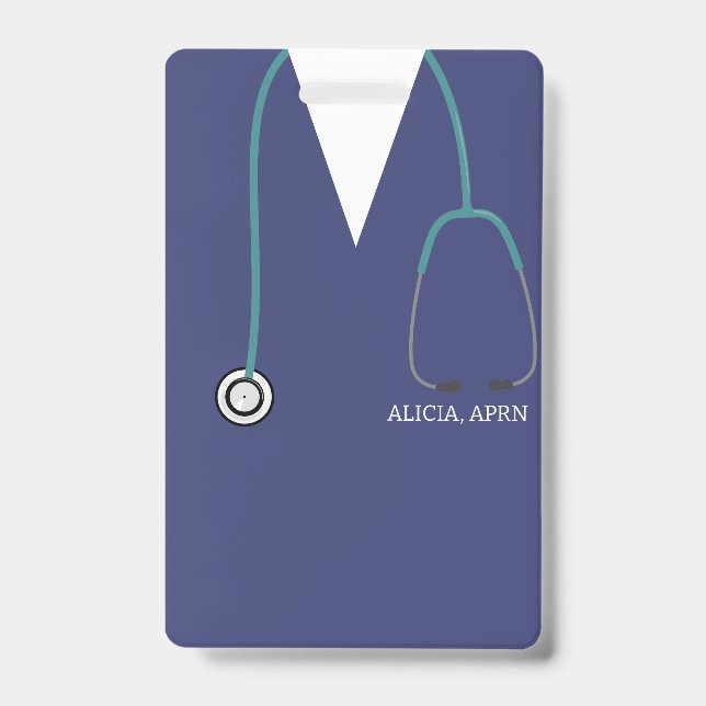Stethoscope For Nurse ID Badge (Front)