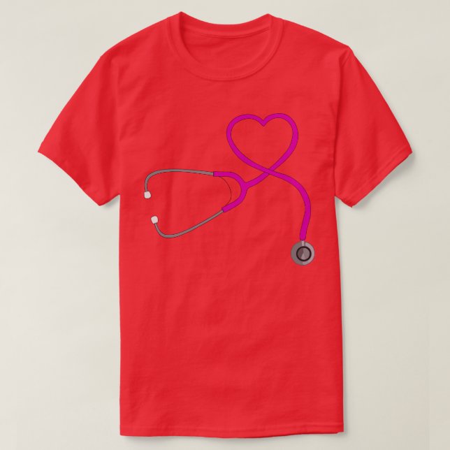 Stethoscope Heart 2 T-Shirt (Design Front)
