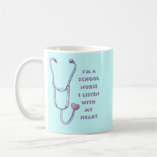 Stethoscope Heart School Nurse Coffee Mug