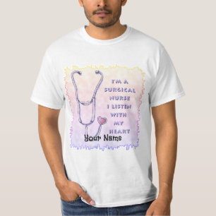 Stethoscope Heart Surgical Nurse  T-Shirt