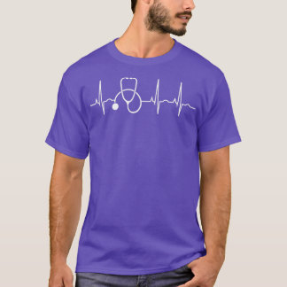 Stethoscope Heartbeat EKG Nurse Medical Doctor Coo T-Shirt